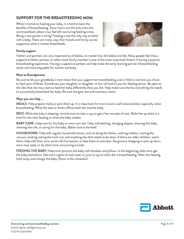 Overcoming Common Breastfeeding Concerns - Page 4