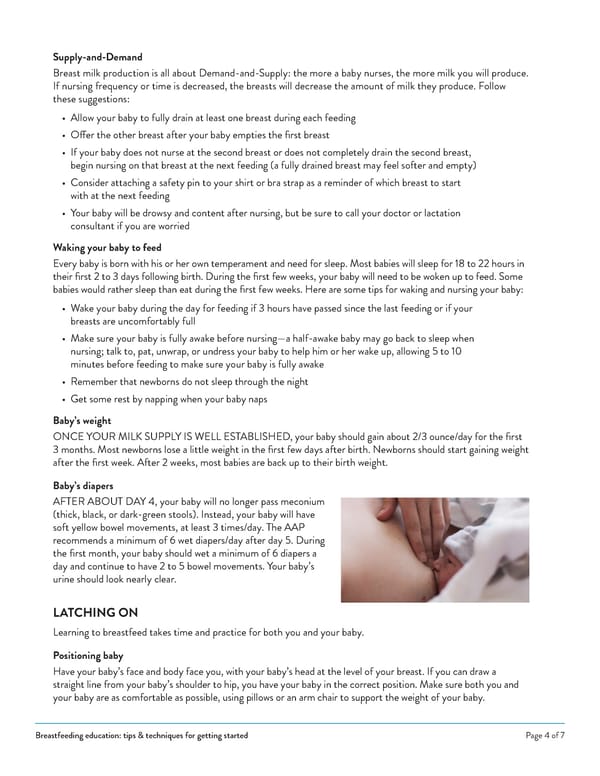 Breastfeeding education: tips & techniques for getting started - Page 4