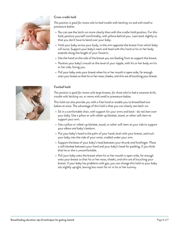 Breastfeeding education: tips & techniques for getting started - Page 6