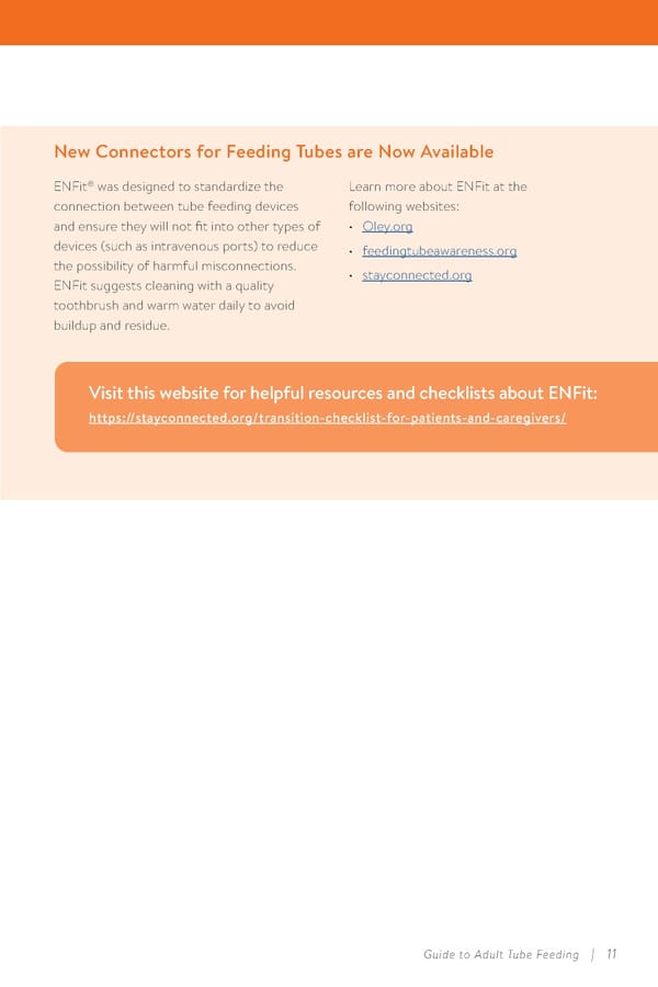 Guide to Adult Tube Feeding at Home  - Page 13