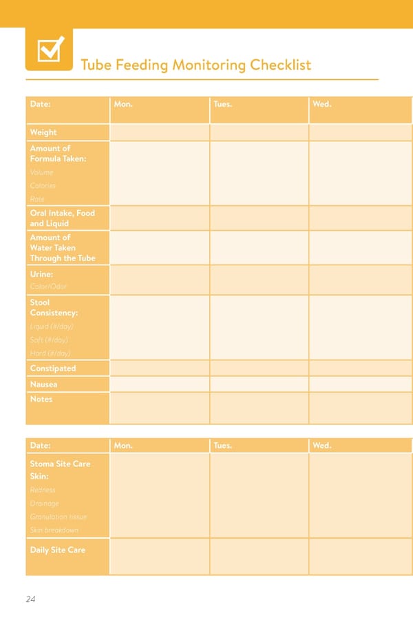 Guide to Adult Tube Feeding at Home  - Page 26