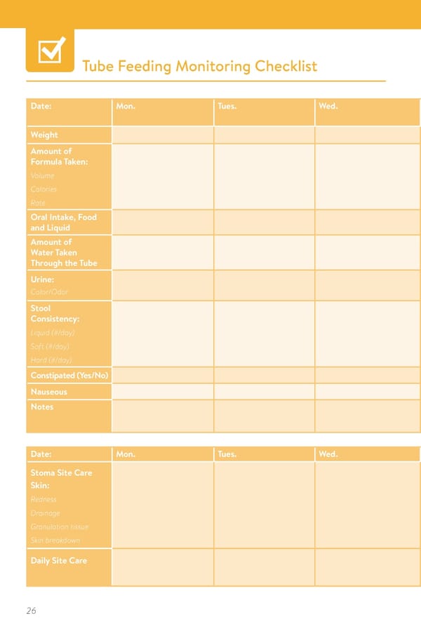 Guide to Adult Tube Feeding at Home  - Page 28