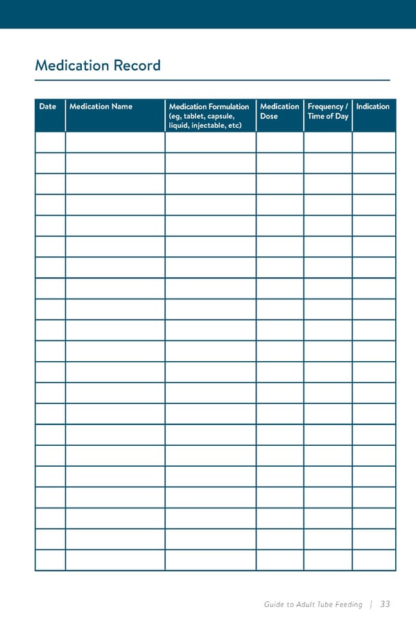 Guide to Adult Tube Feeding at Home  - Page 35