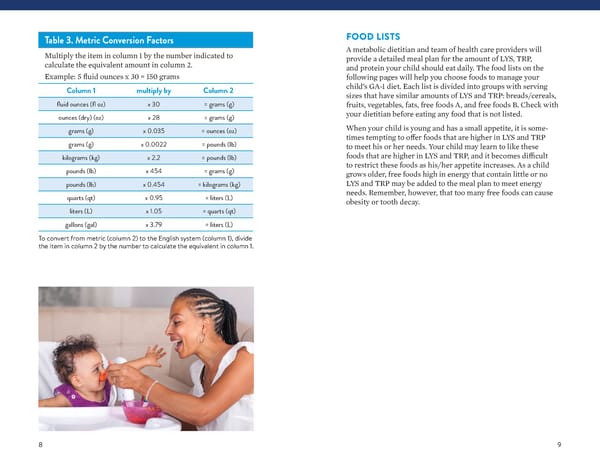 A Food List for Glutaric Aciduria Type 1 (GA 1) - Page 5