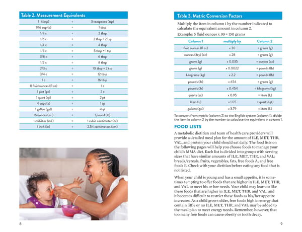 A Food List for Methylmalonic Acidemia (MMA) - Page 5