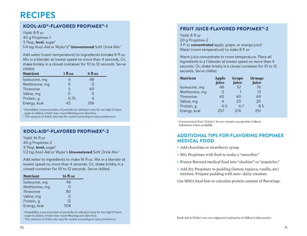 A Food List for Methylmalonic Acidemia (MMA) - Page 36