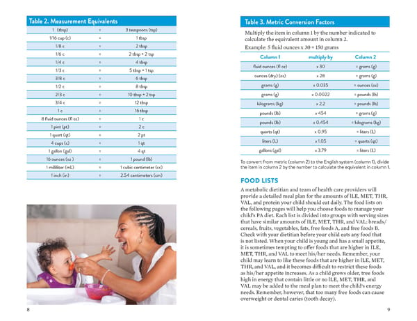 A Food List for Propionic Acidemia (PA) - Page 5