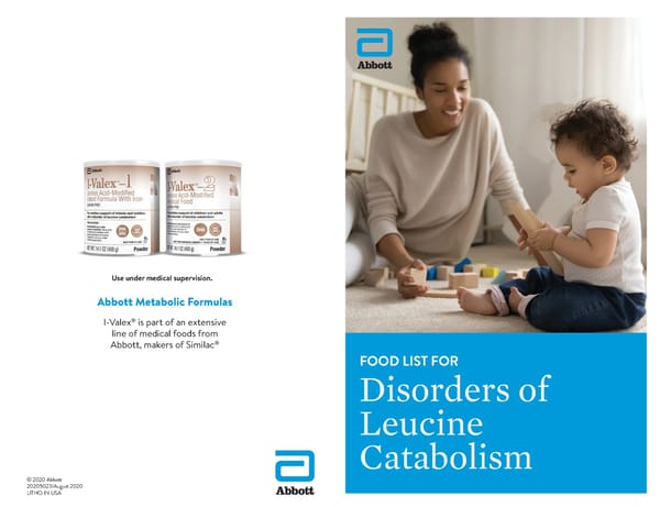 A Food List for Disorders of Leucine Catabolism (DLC) - Page 1