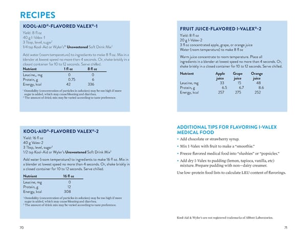 A Food List for Disorders of Leucine Catabolism (DLC) - Page 36